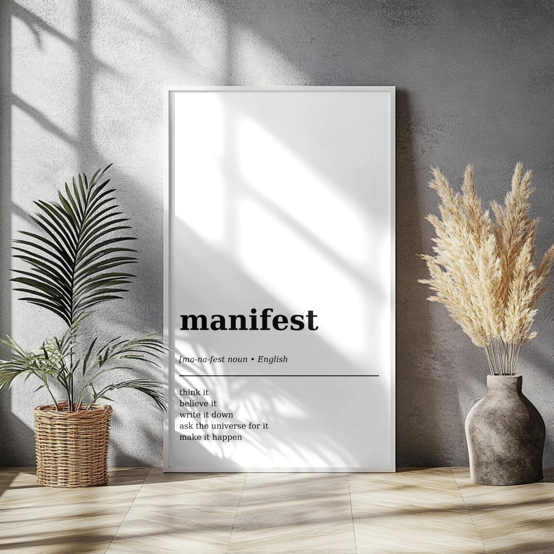 Manifest Definition Poster, Funny Minimalist Decor - Image 4