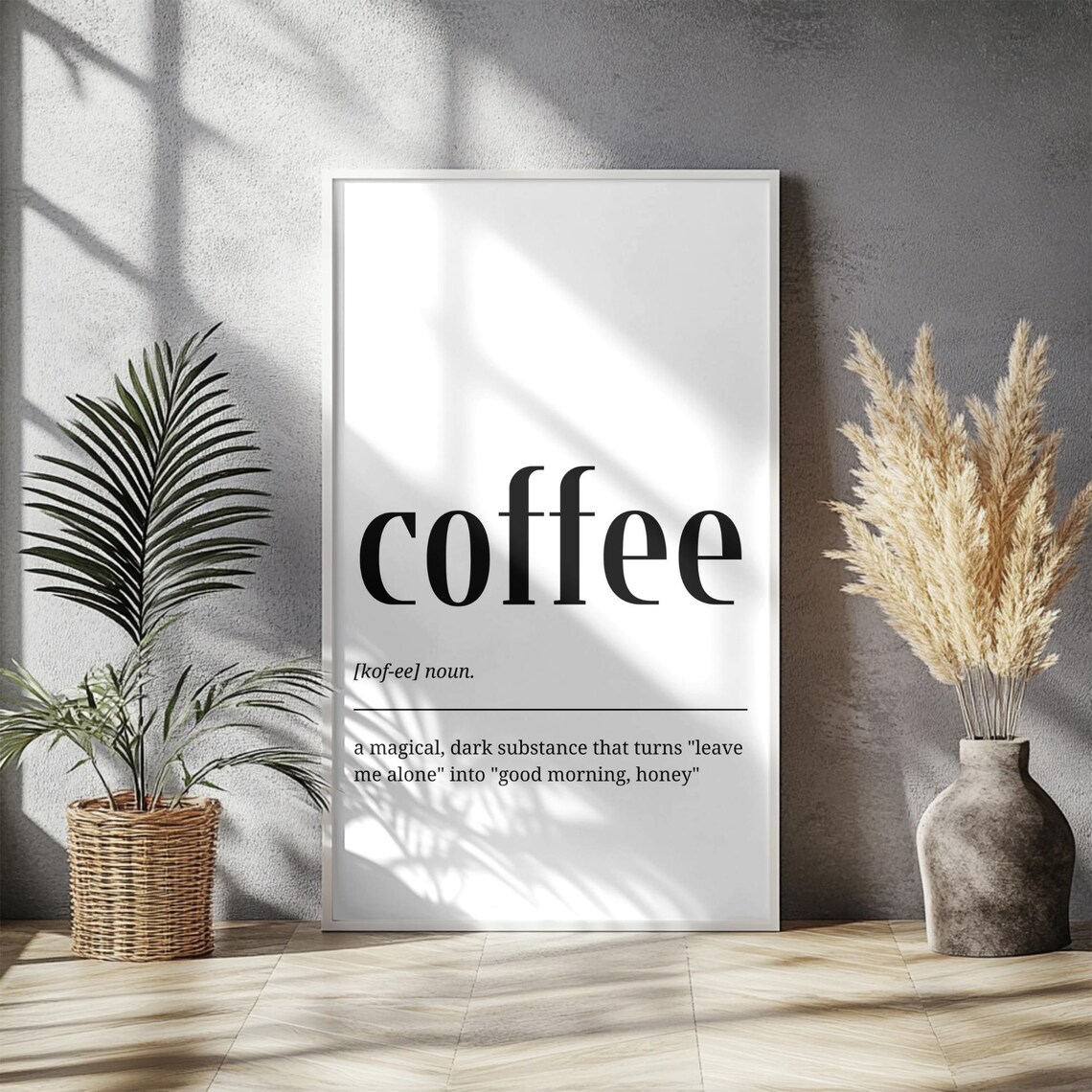 Coffee Definition Print, Funny Kitchen Typography - Image 2