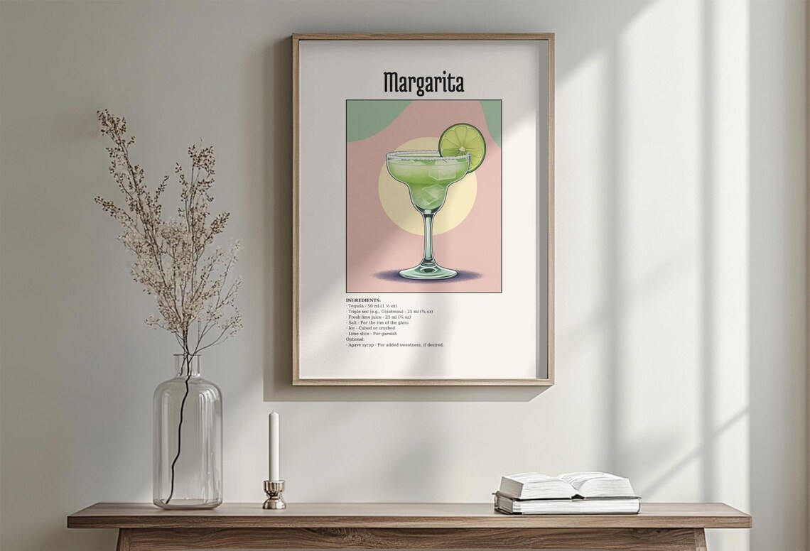 Margarita Poster, Retro Drink Sign - Image 3