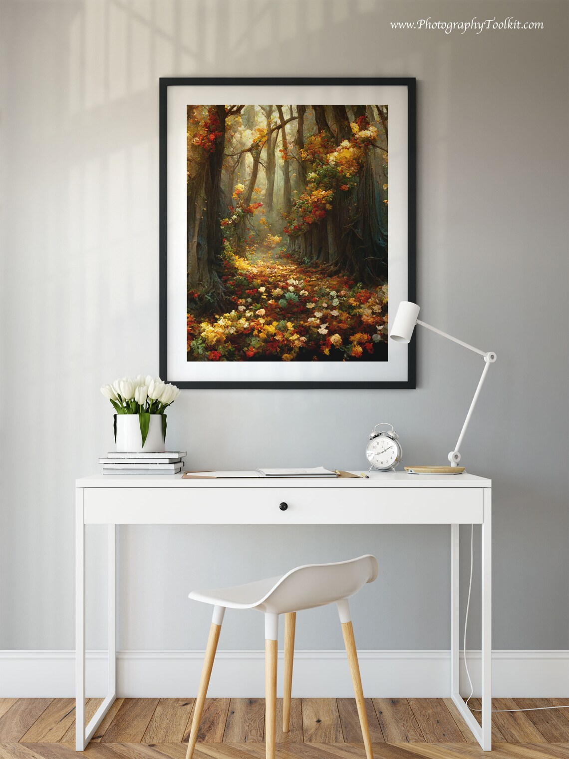 Autumn Landscape Vintage Style Art Print - Image 2