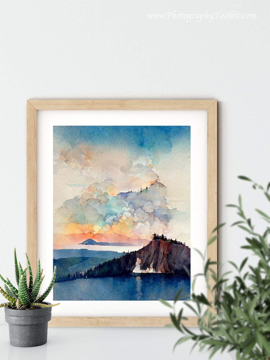 Crater Lake National Park Print National Park Poster Oregon Print Pacific Northwest Art National Park Art Travel Poster Wpa Poster - Image 5