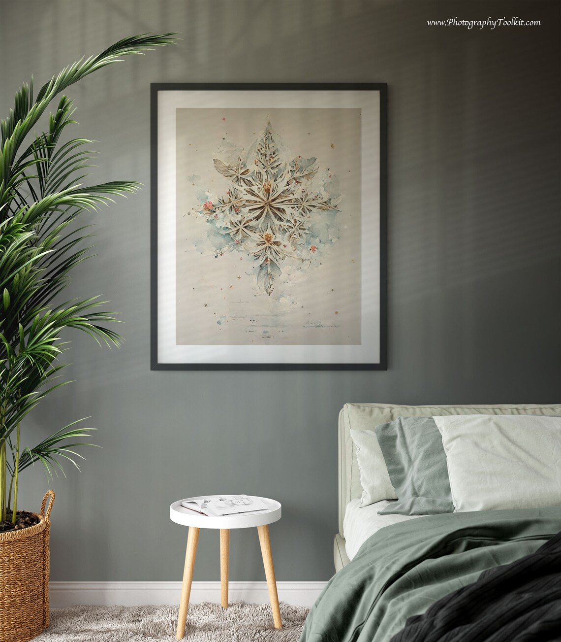 Snowflake Print, Christmas Winter Wall Decor - Image 6