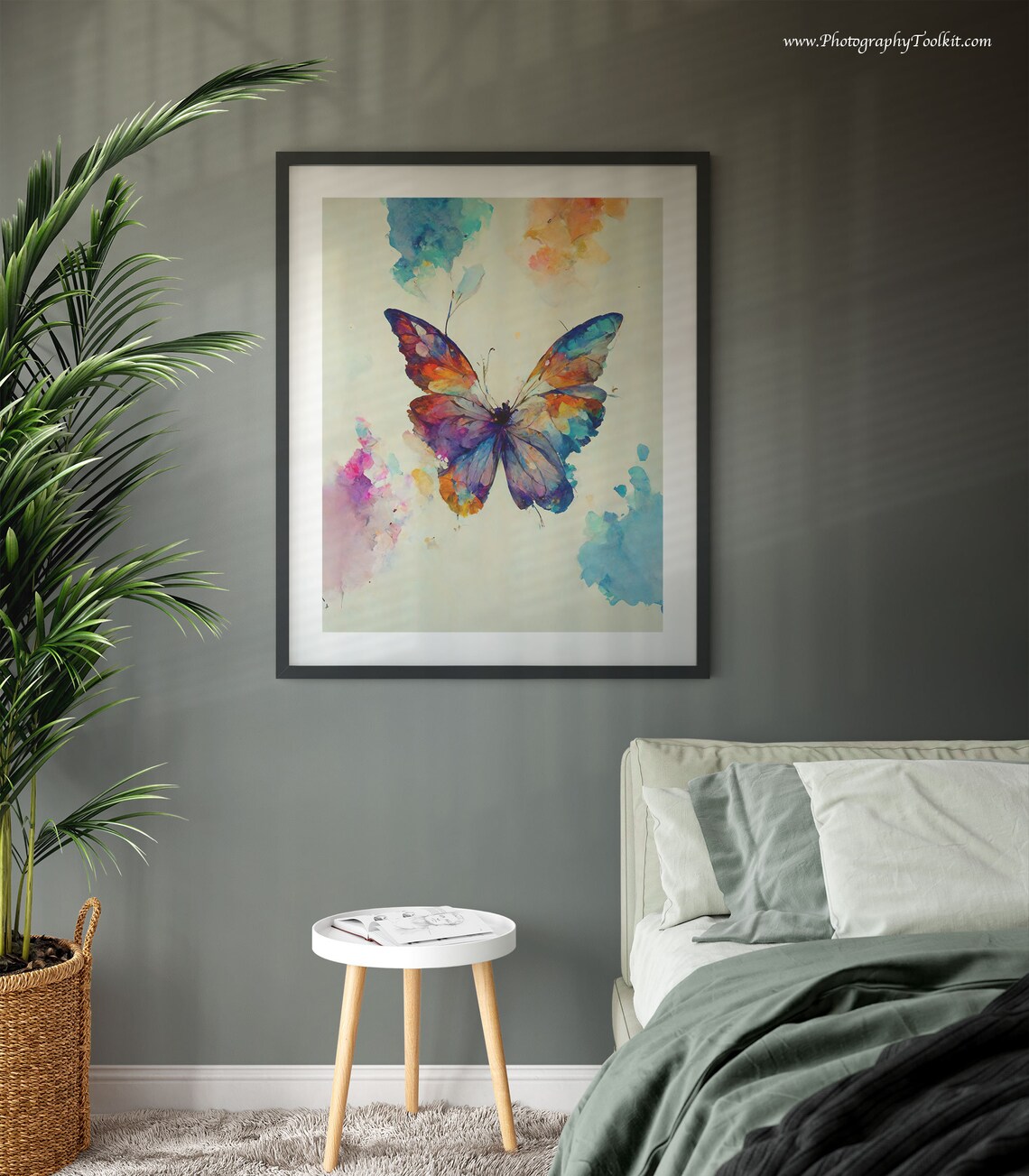 Butterfly Print, Rainbow Butterfly Natural History Art - Image 3