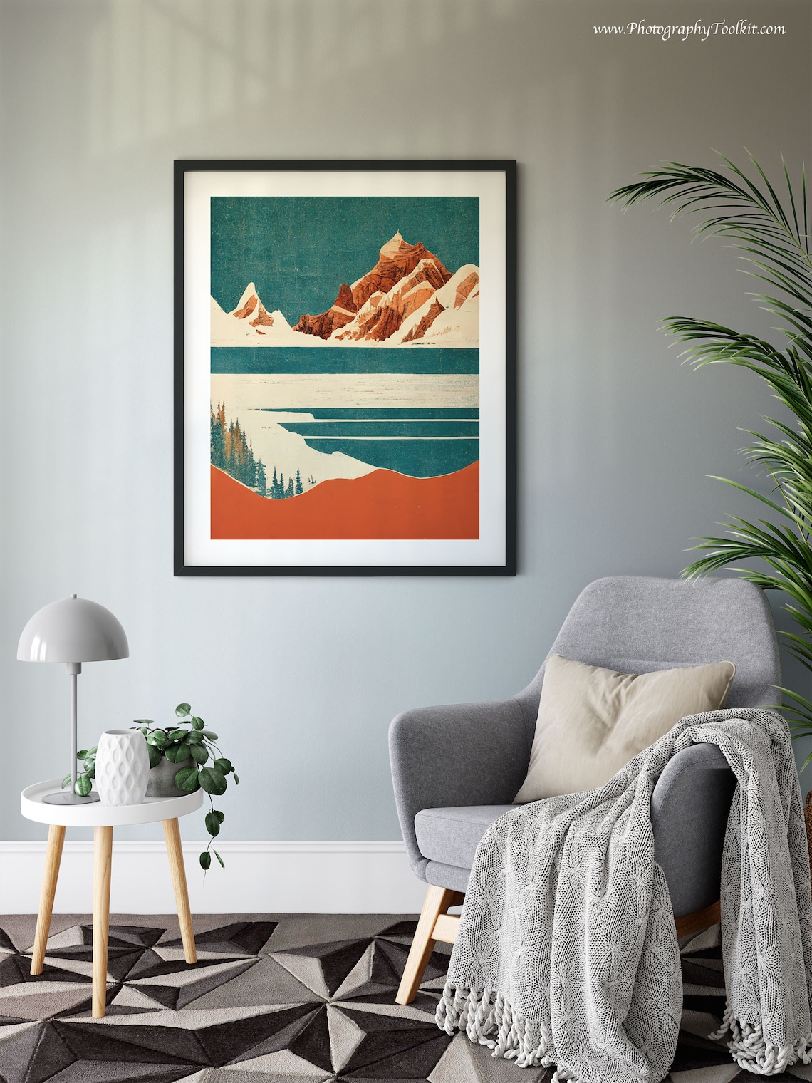 Banff National Park Watercolor Lake Poster - Image 6