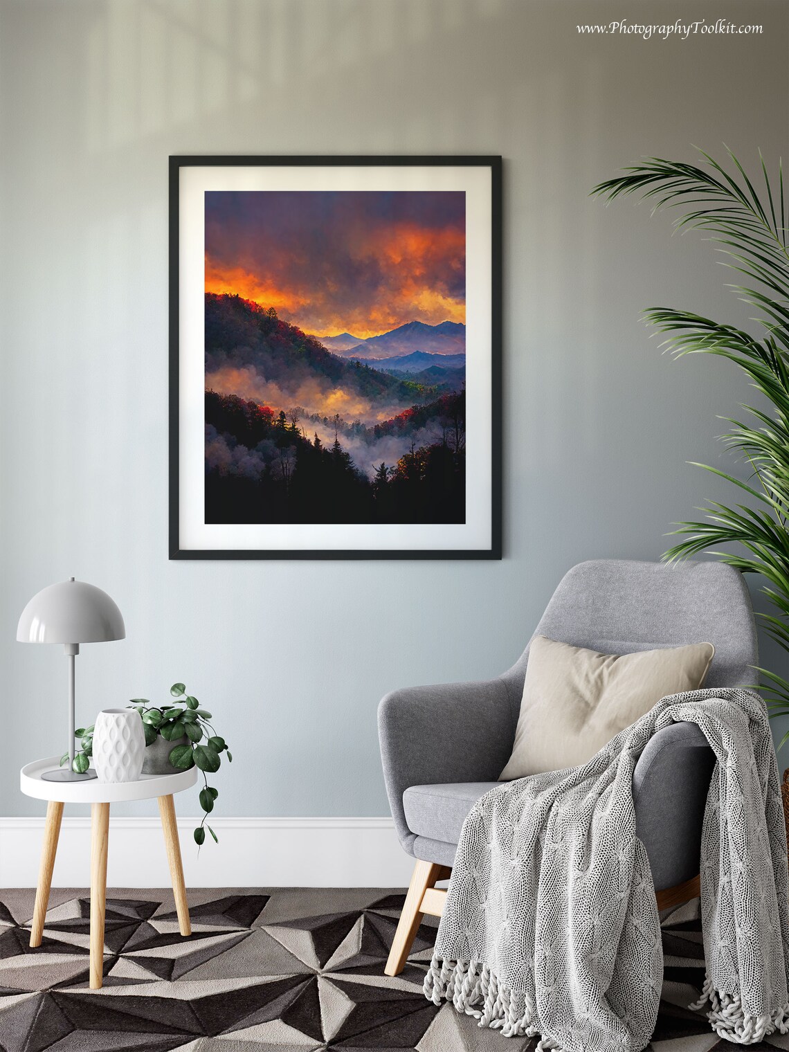 Great Smoky Mountains Travel Poster, Landscape Art - Image 6