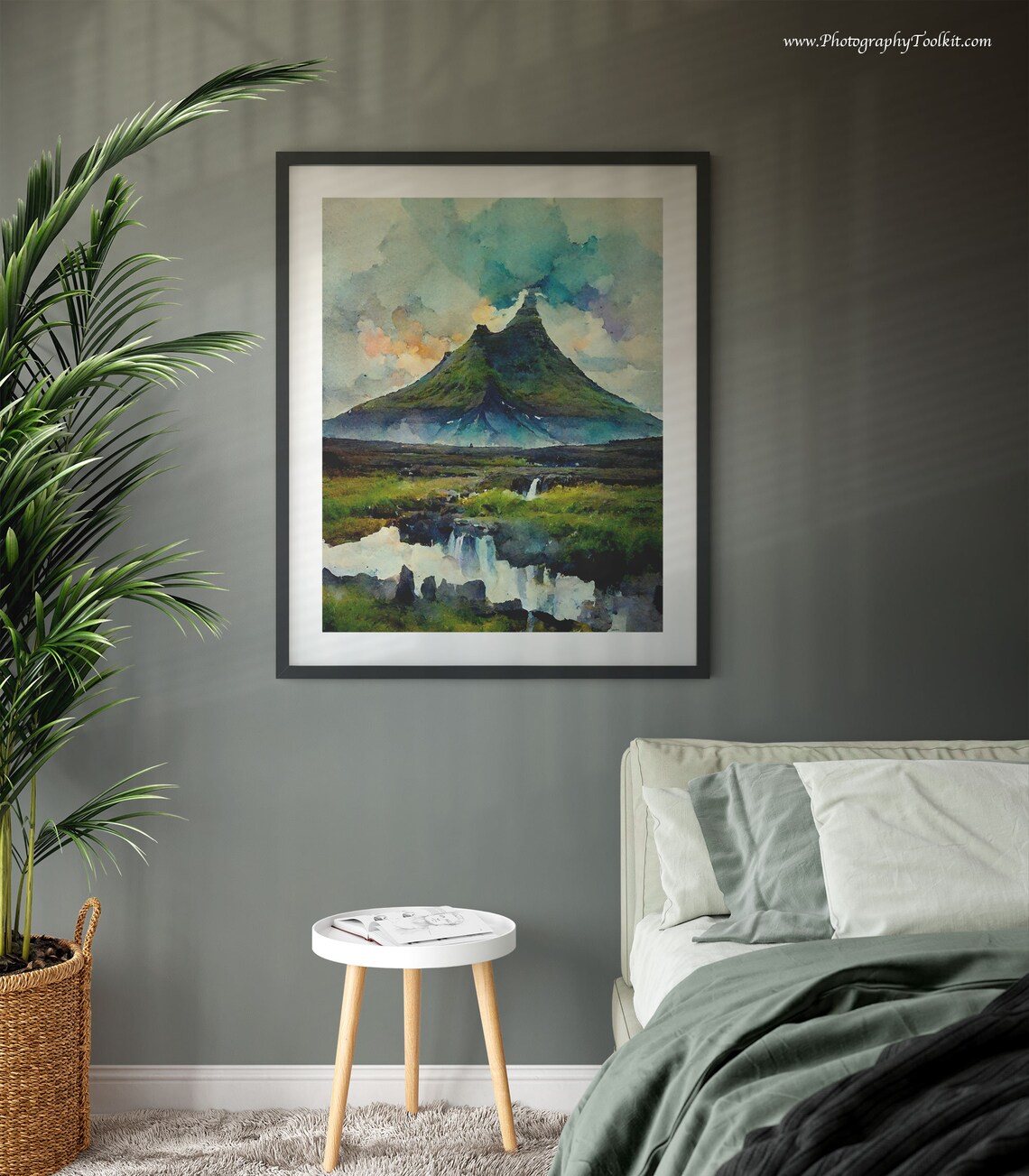 Kirkjufell Iceland Travel Poster, Scandinavian Landscape - Image 3