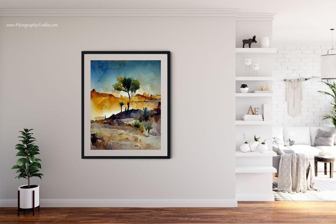 Desert Landscape Boho Western Decor Art Print - Image 4