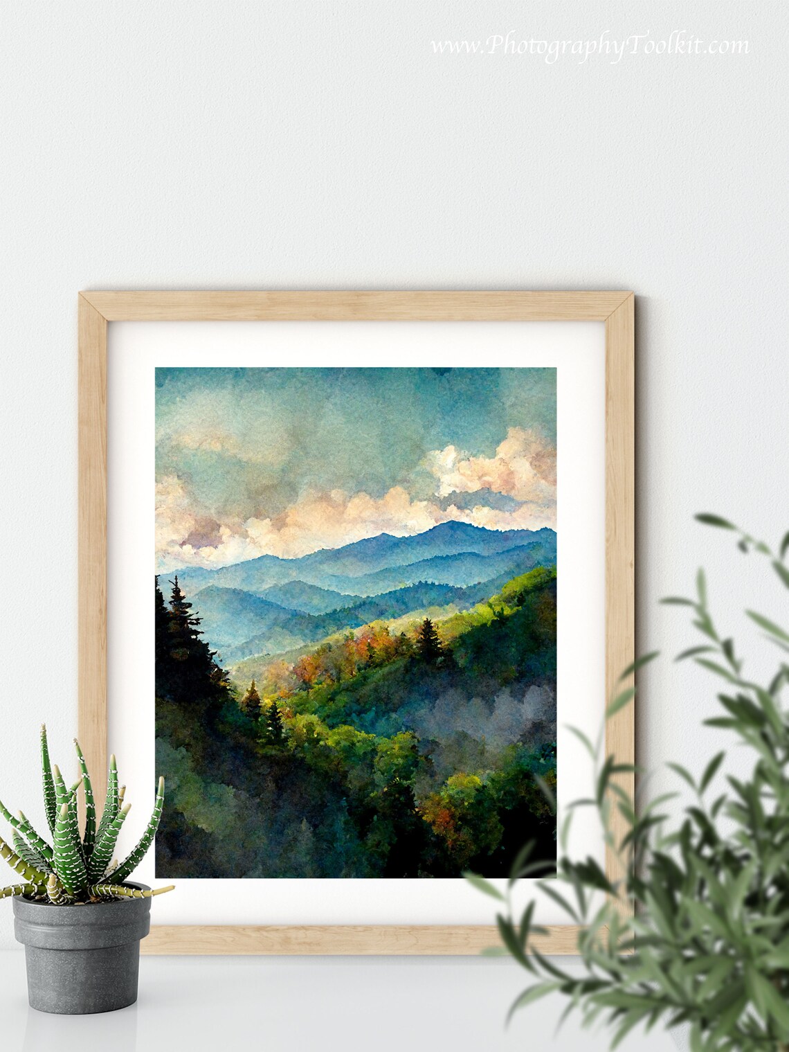 Great Smoky Mountains Art Print, Landscape Poster - Image 5