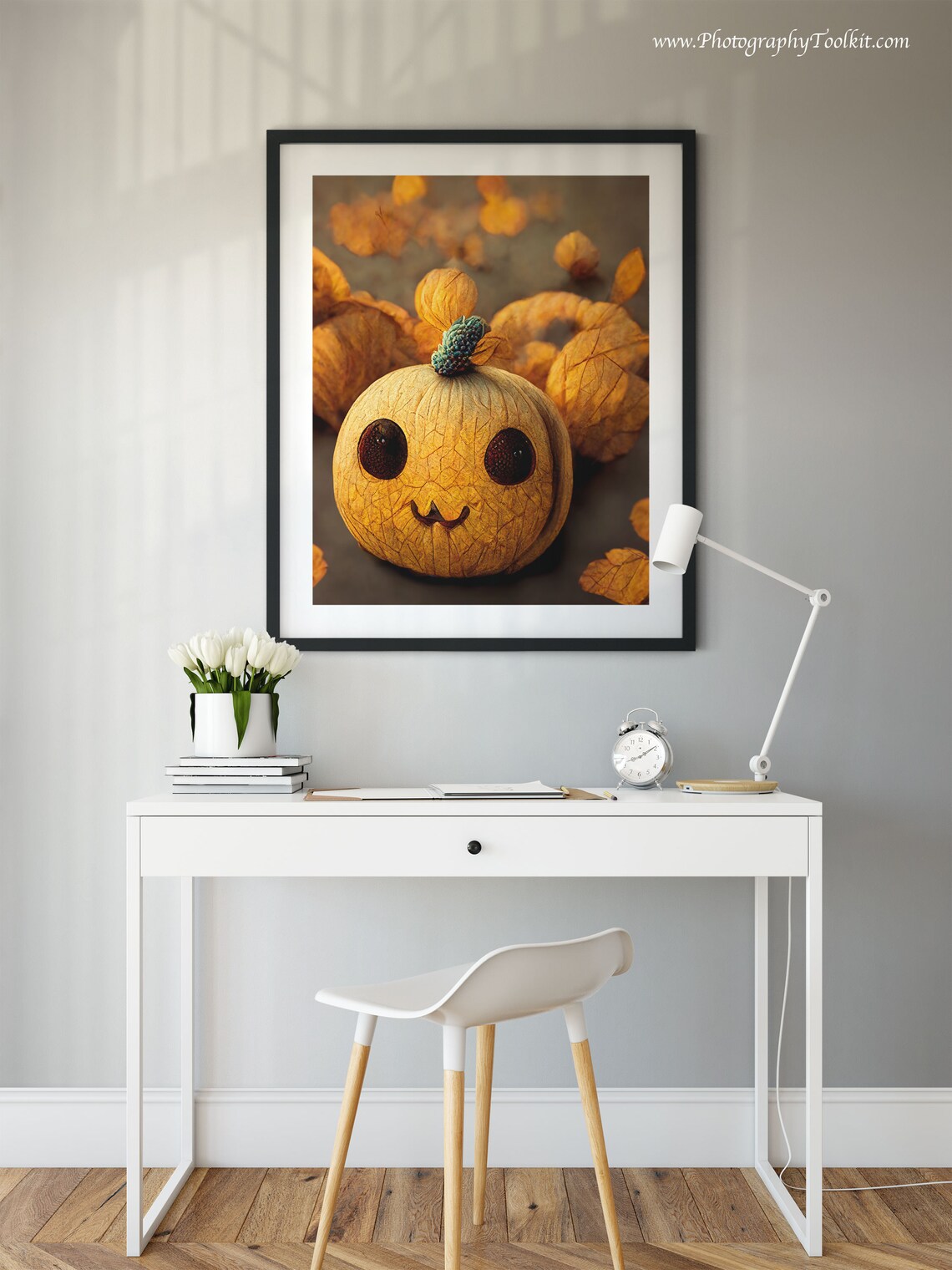 Pumpkin Print, Rustic Fall Decor Art Print - Image 2