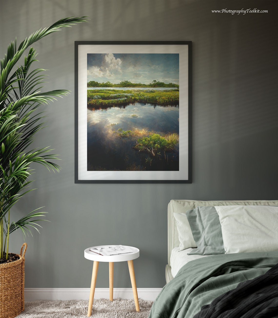 Everglades Wetland Mirror Reflections Dramatic Cloudscape Nature Print - Image 3