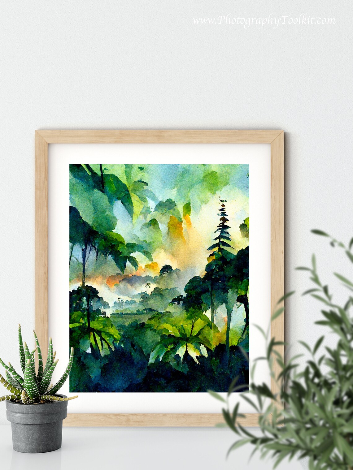 Rainforest Trees Art Print, Forest Landscape - Image 5