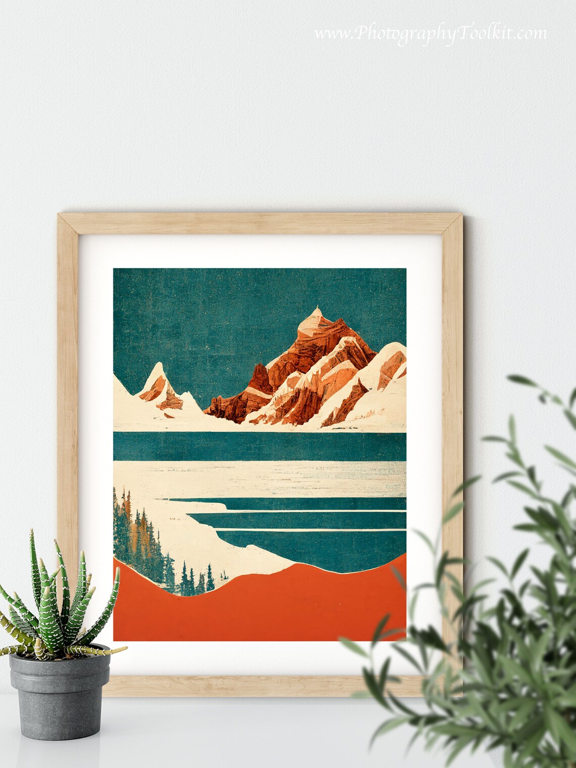 Banff National Park Watercolor Lake Poster - Image 5