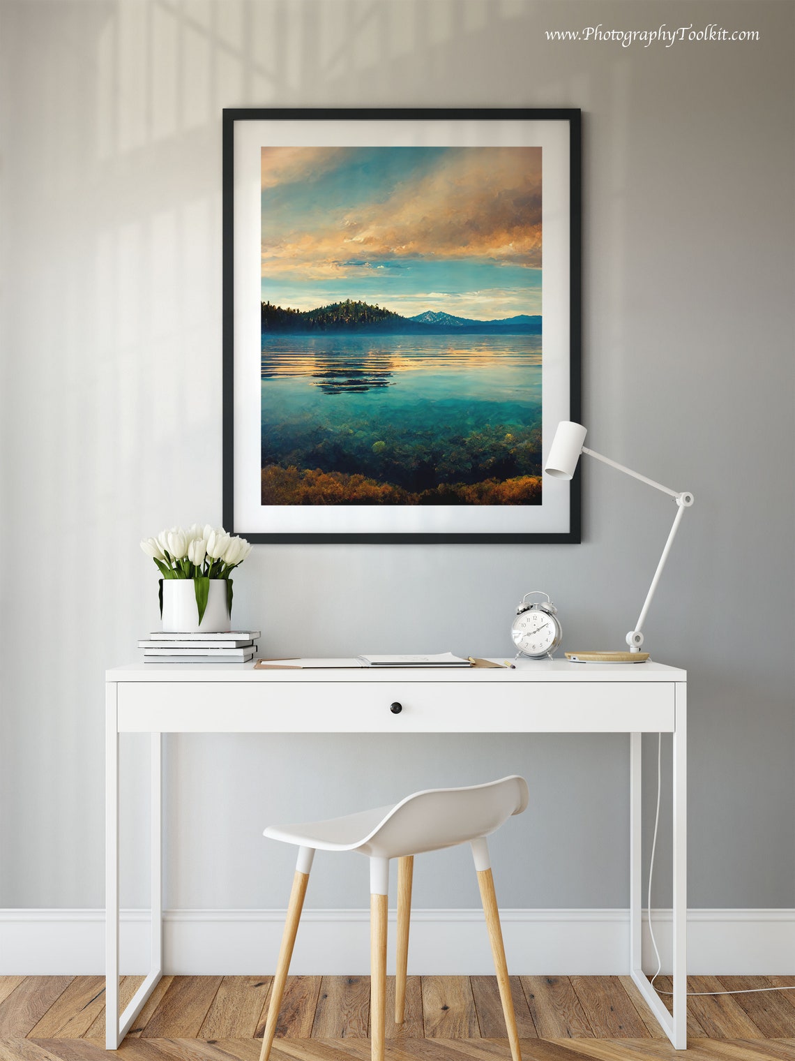 Lake Tahoe Print Lake Tahoe Wall Art Lake Tahoe Poster Lake Tahoe Art Lake Tahoe Lake Tahoe Vintage Style Travel Poster Print - Image 2