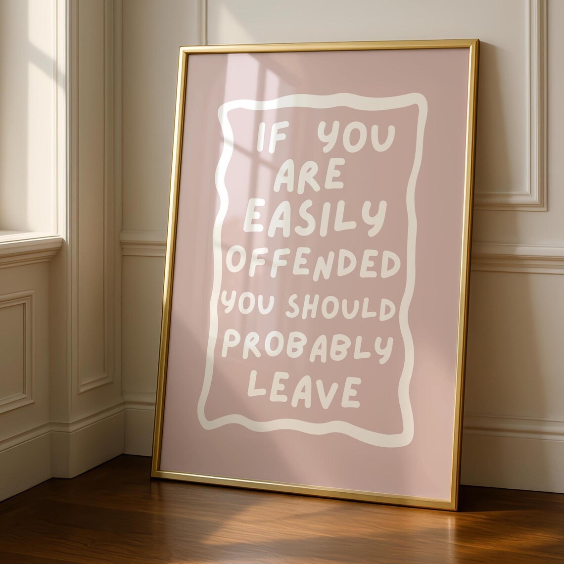 Funny Hallway Welcome Sign, Humor Wall Art Print