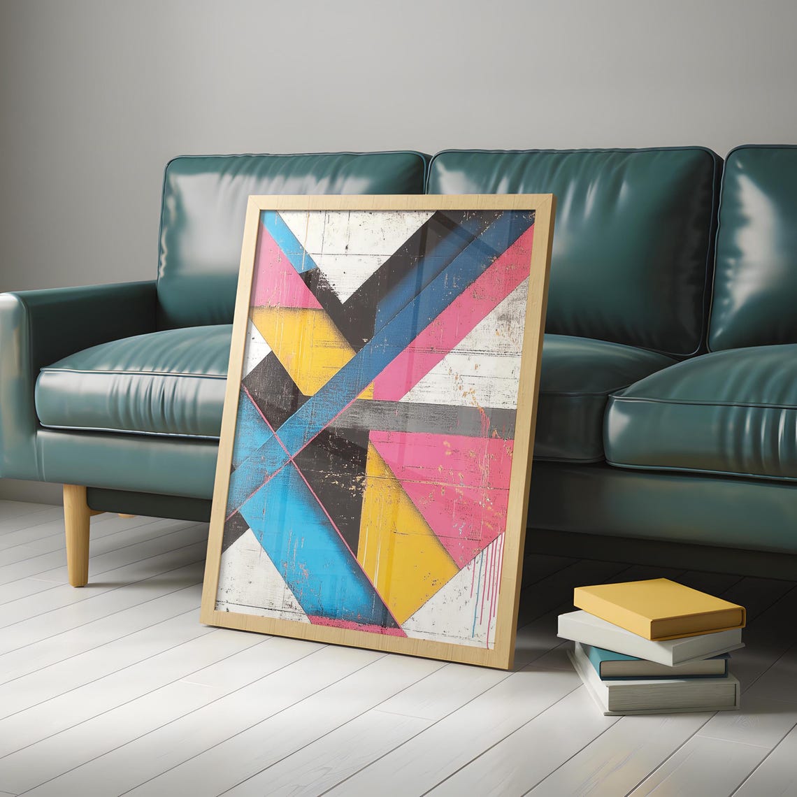 Maximalist Geometric Abstract Wall Hanging Masculine Wall Art Art Hyperbeast Decor Graffiti Street - Image 5