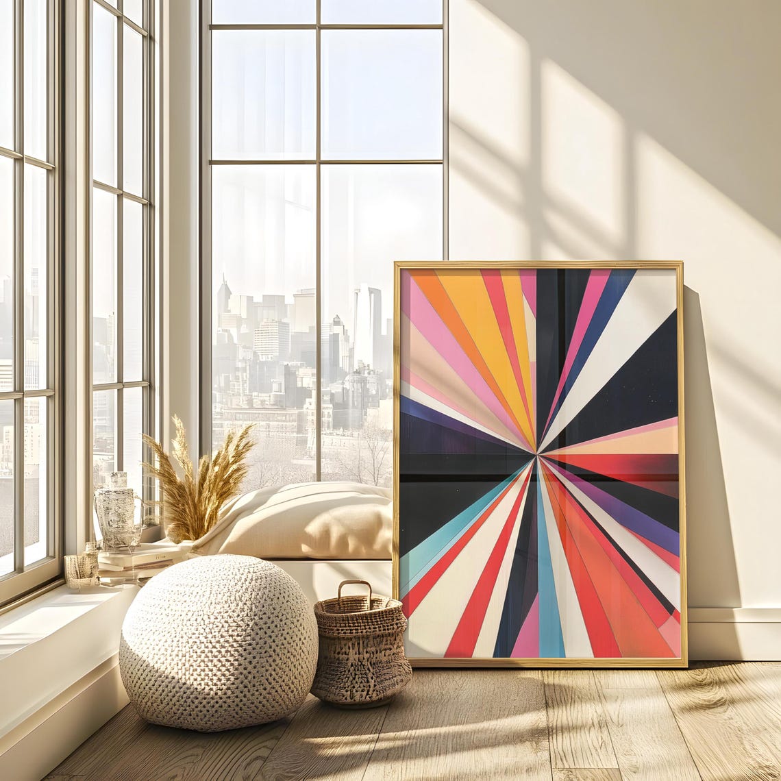 Maximalist Geometric Abstract Wall Hanging Masculine Wall Art Art Hyperbeast Decor Graffiti Street - Image 3