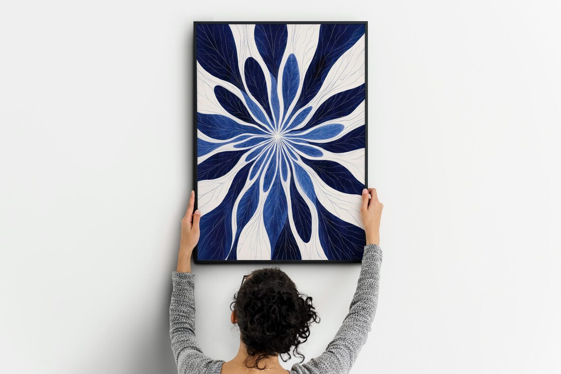 Elegant Abstract Art Print, Posh Abstract Decor - Image 2