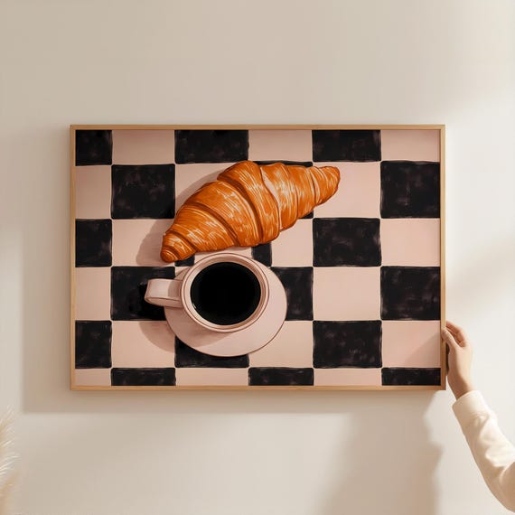 Coffee Poster, Modern Minimalist Kitchen Art