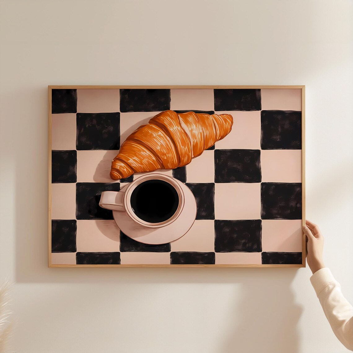 Coffee Poster, Modern Minimalist Kitchen Art