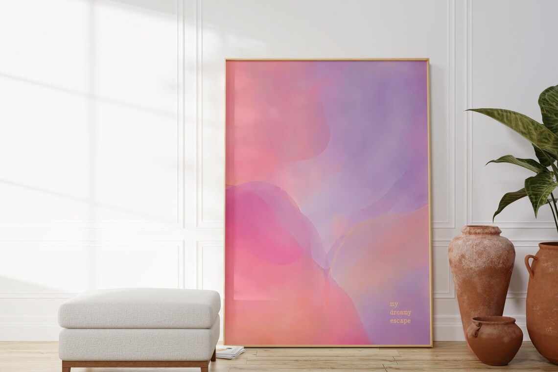My Dreamy Escape Poster, Aesthetic Teen Girl Decor