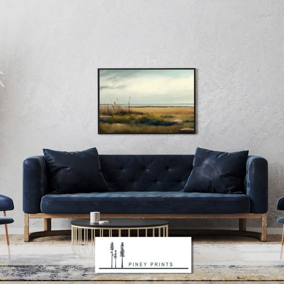 Prairie Plain Landscape Painting Art Western Decor Landscape Wall Art Nature Decor Instant Nature Art