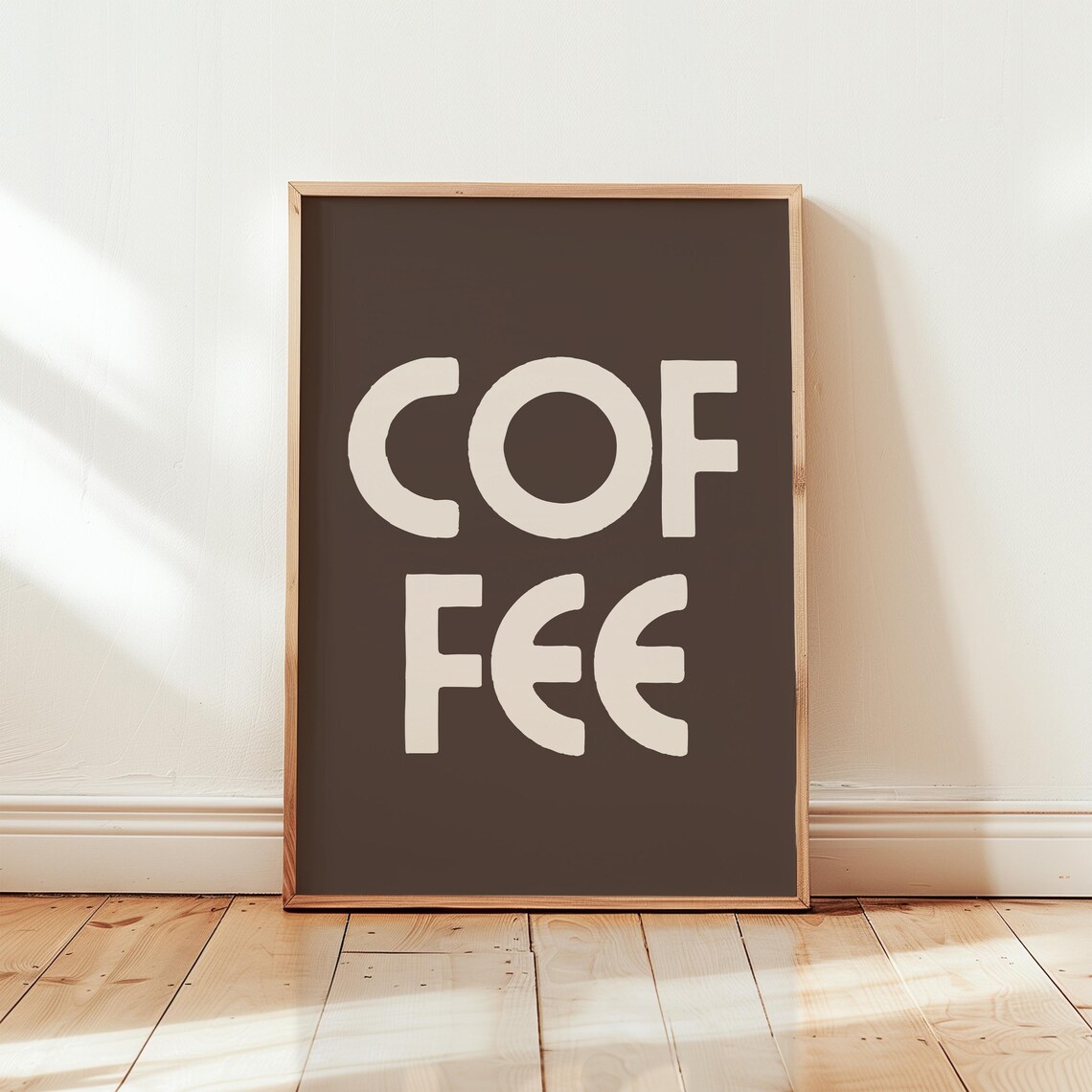 Coffee Typography Poster, Retro Kitchen Wall Art - Image 2