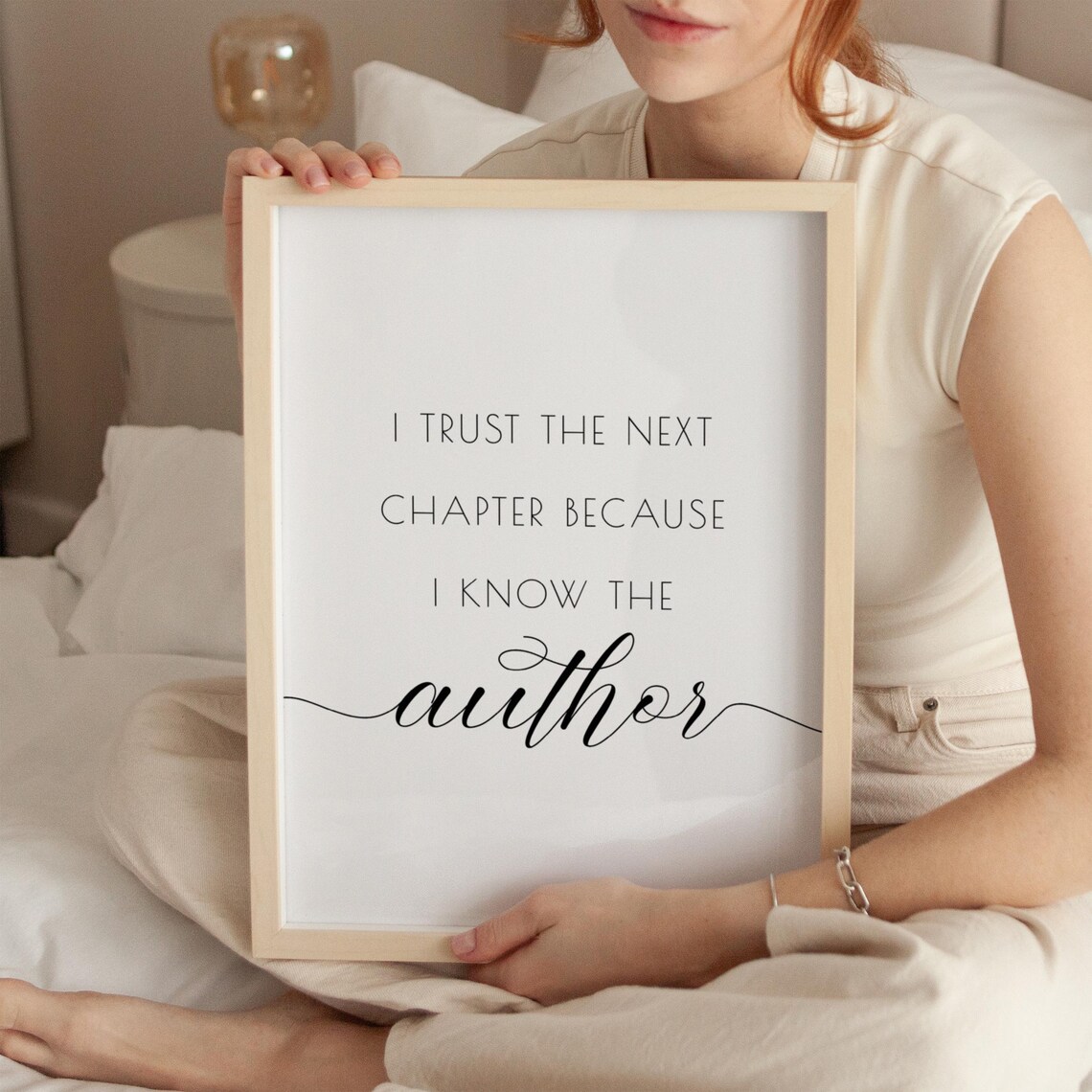 I Trust The Next Chapter, Minimal Christian Quote - Image 2