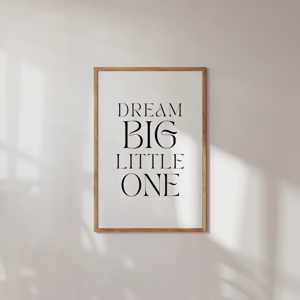 Dream Big Little One Nursery Minimal Decor