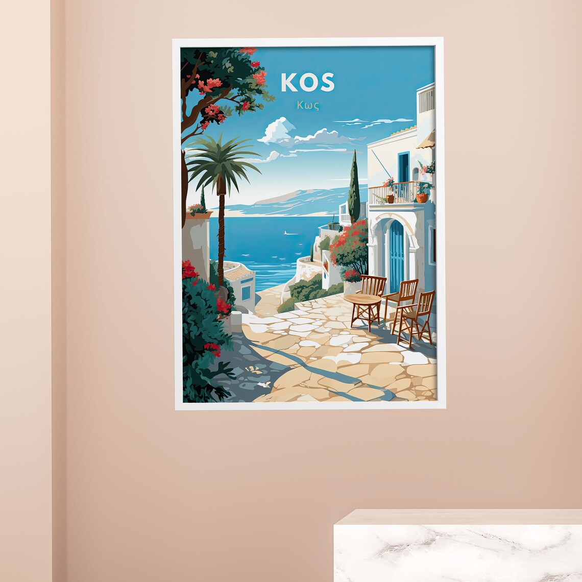Kos Travel Poster, Greece Island Destination Print - Image 2