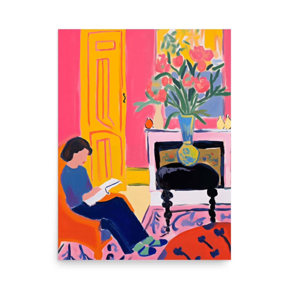 Henri Matisse Woman Reading Art Print, Modern - Image 4