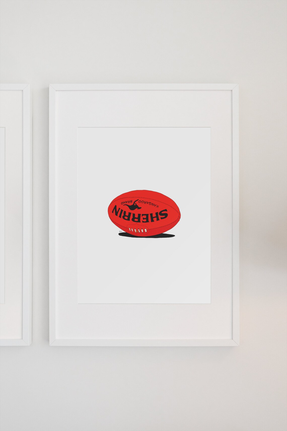 Aussie Rules AFL Illustration, Australian Home Decor