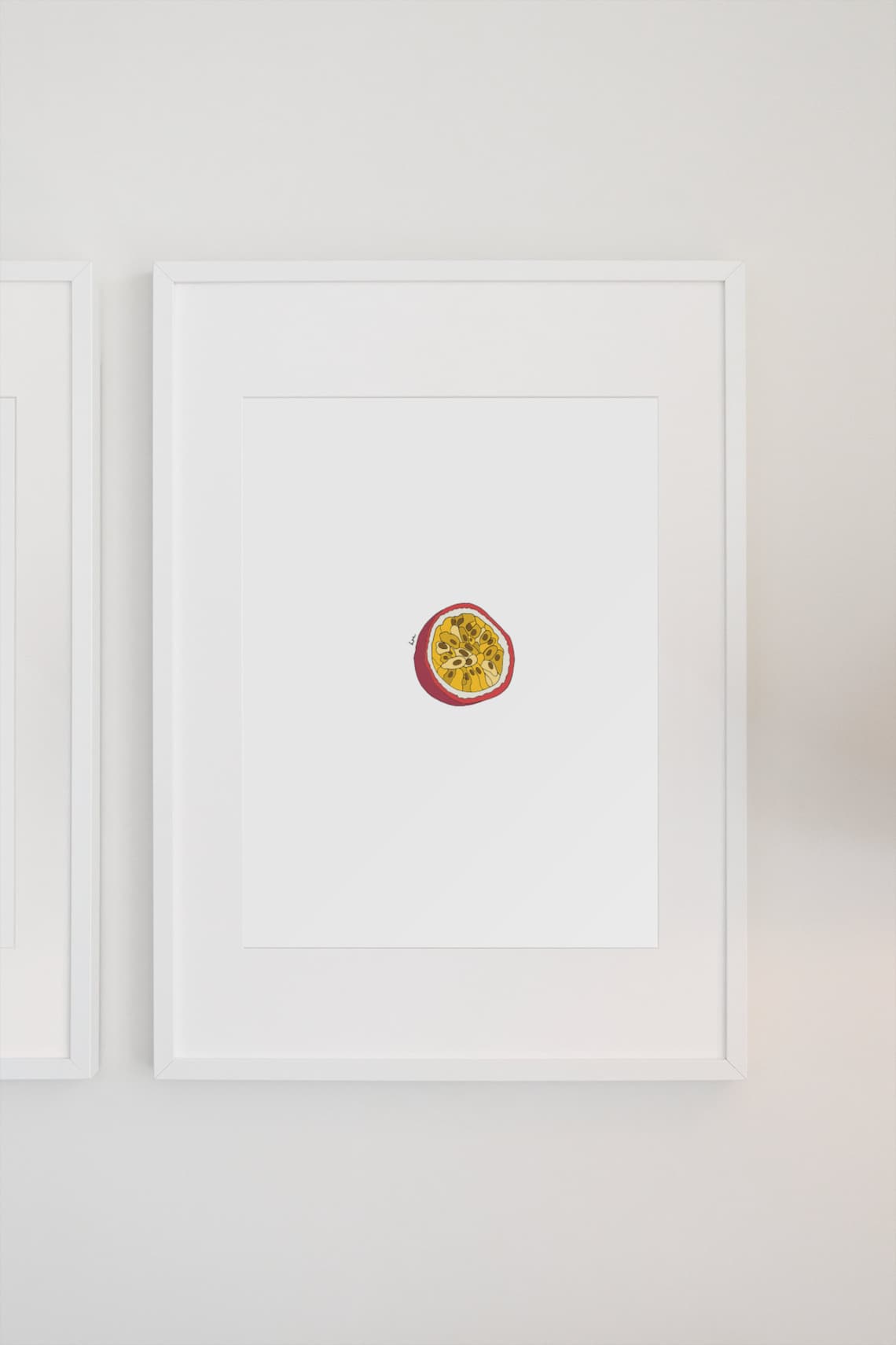 Summer Fruits Series Passionfruit Illustration