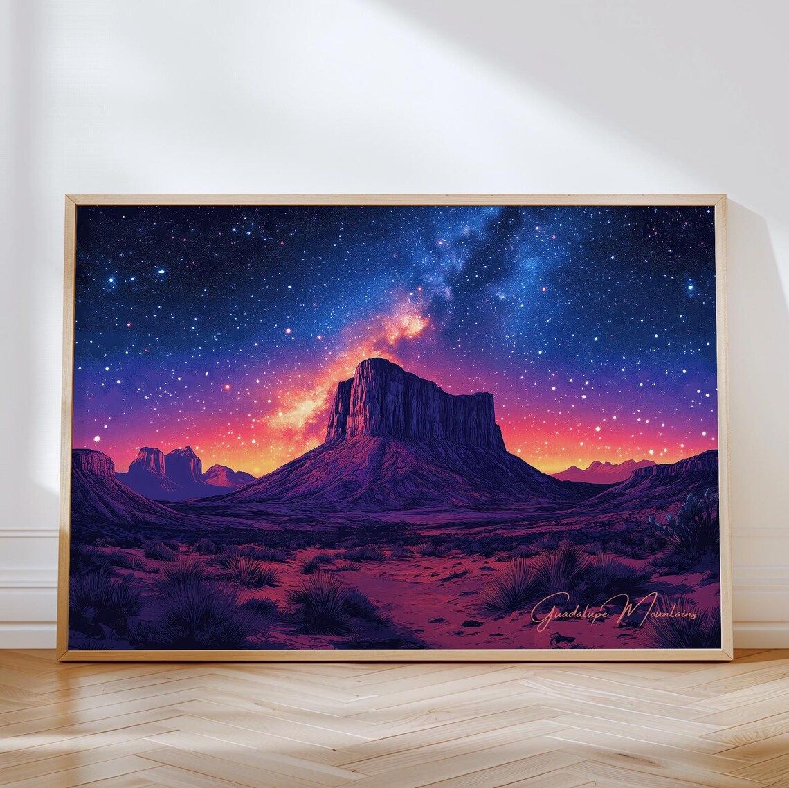 Guadalupe Mountains - Horizontal Travel Poster