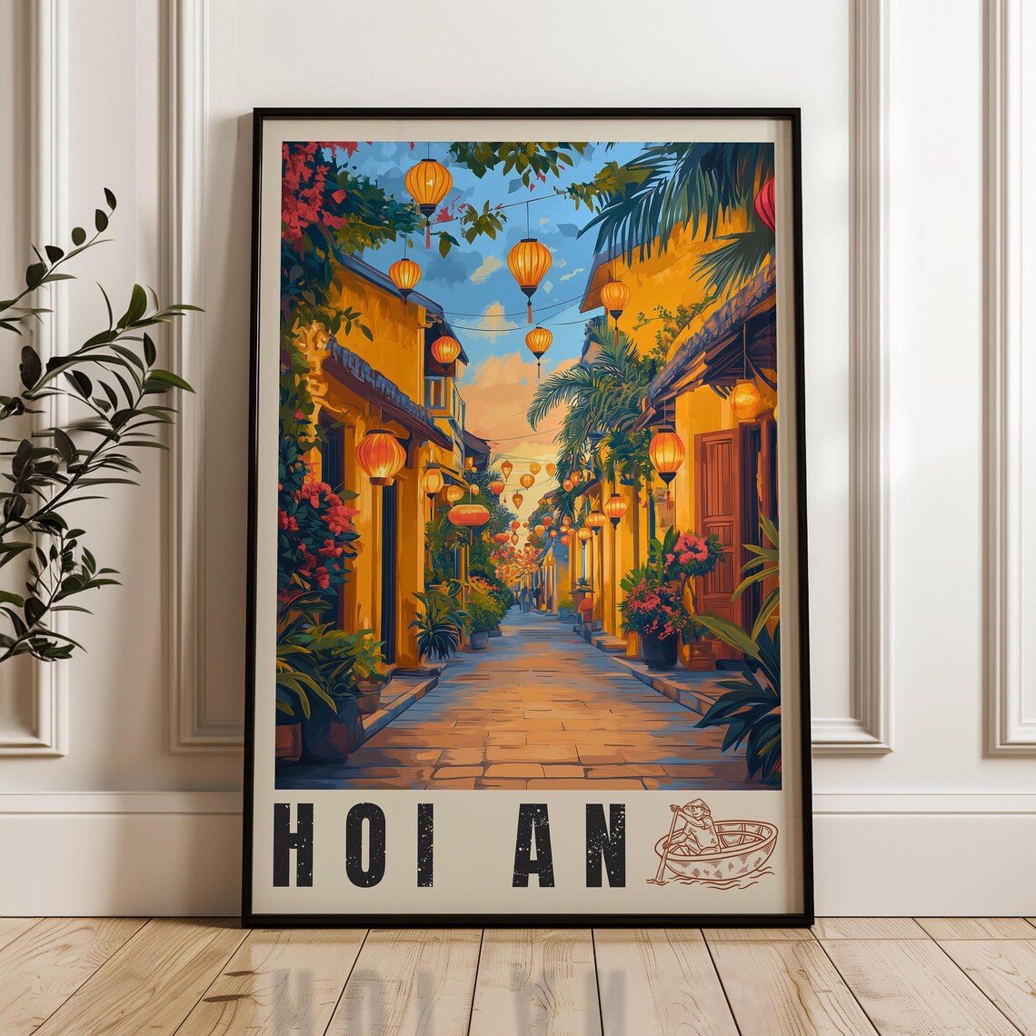 Hoi An Travel Poster, Vietnam Travel Art Print