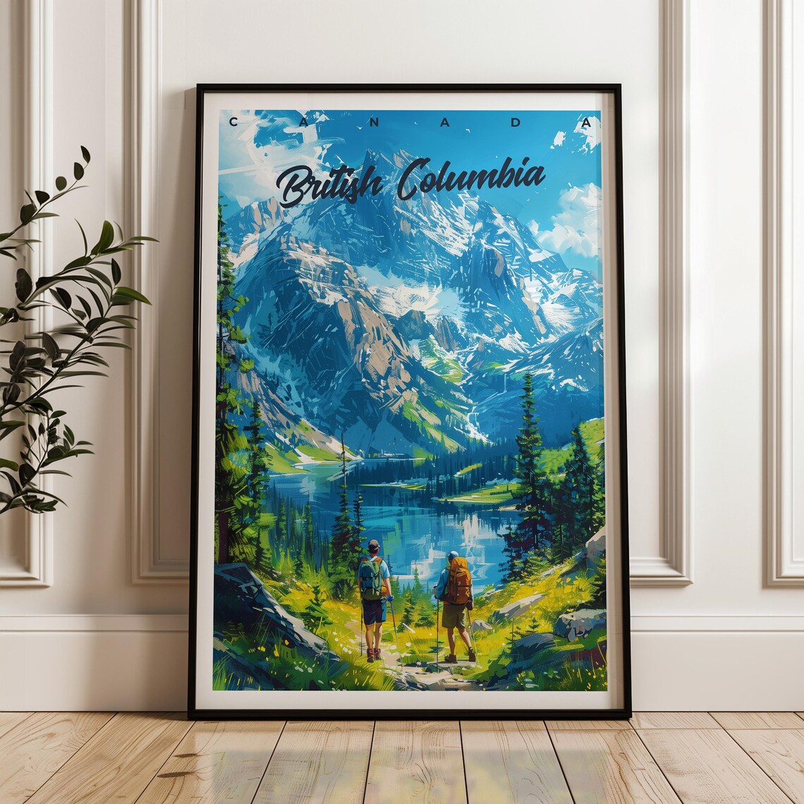 Banff Illustrated Travel Poster Art Print