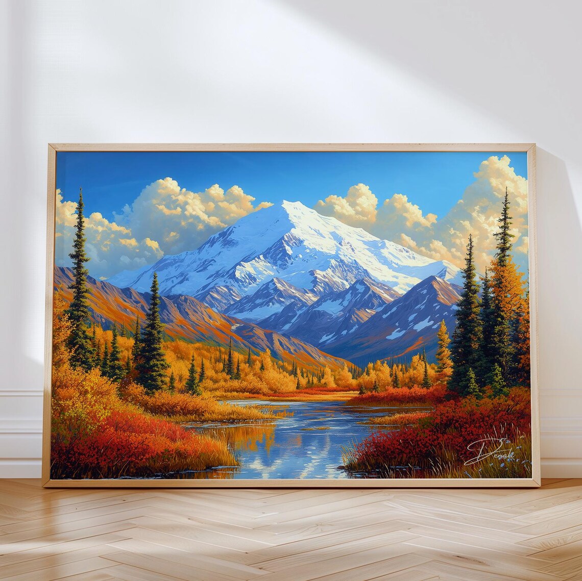 Denali National Park Travel Poster, Alaska