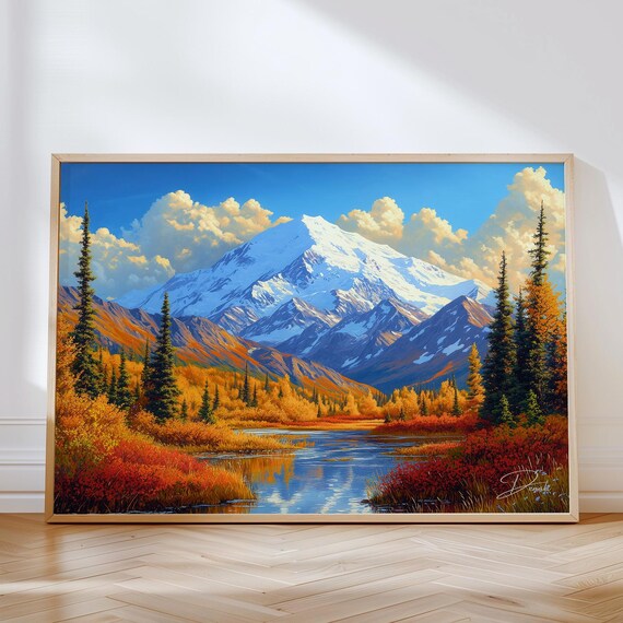 Denali National Park Travel Poster, Alaska