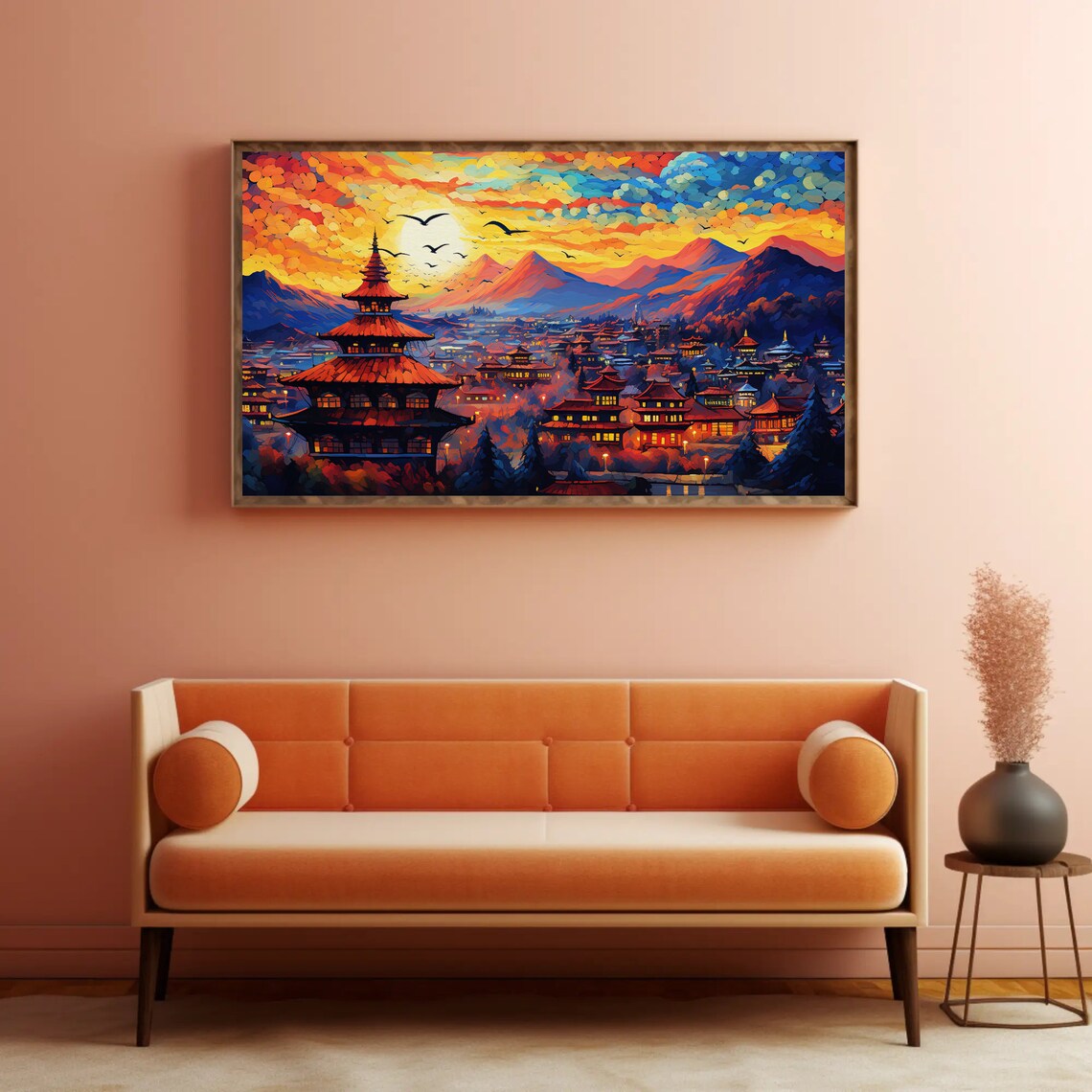Kathmandu Nepal Travel Poster, Himalayan Decor - Image 3
