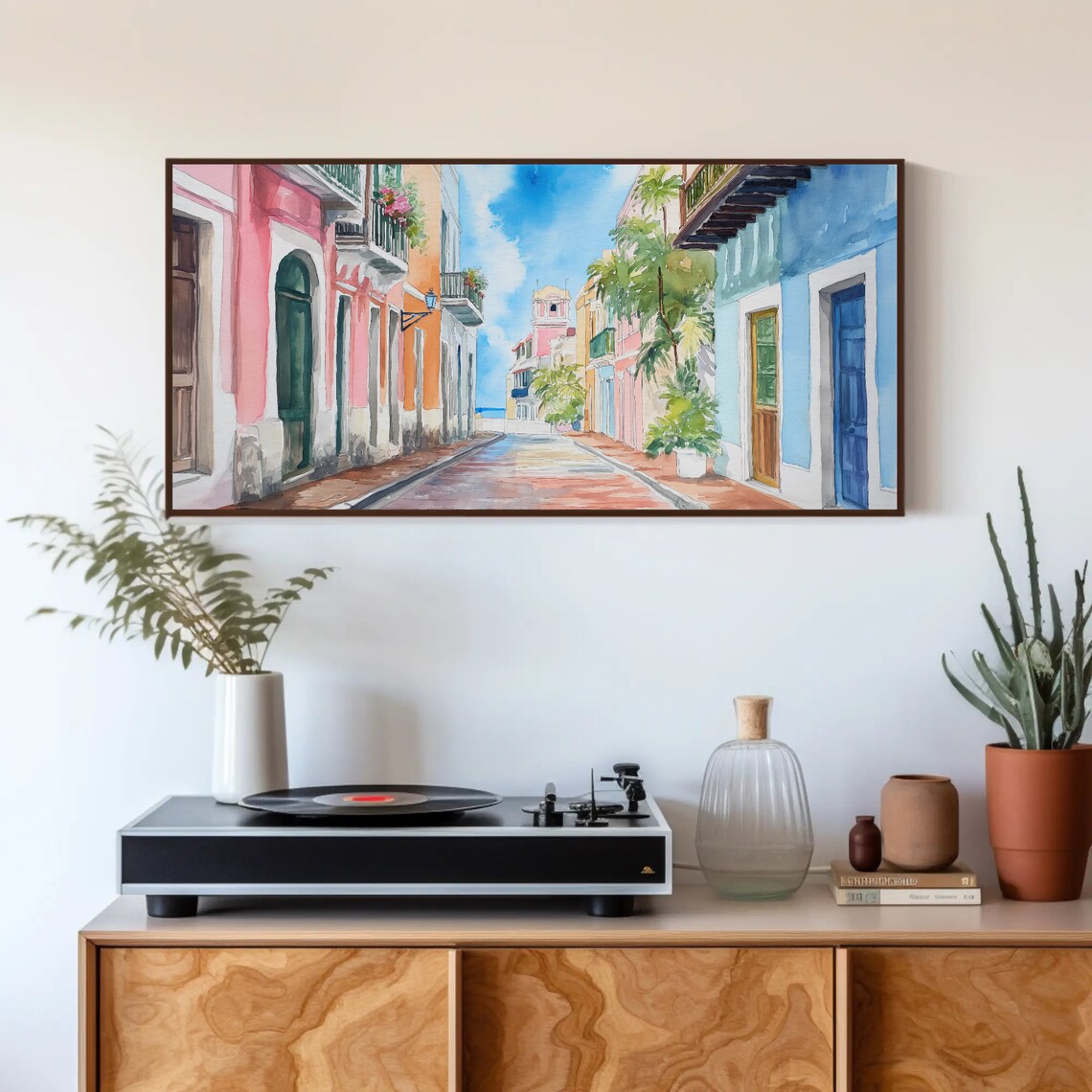 San Juan Watercolor Art Print, Puerto Rico Street Art - Image 2