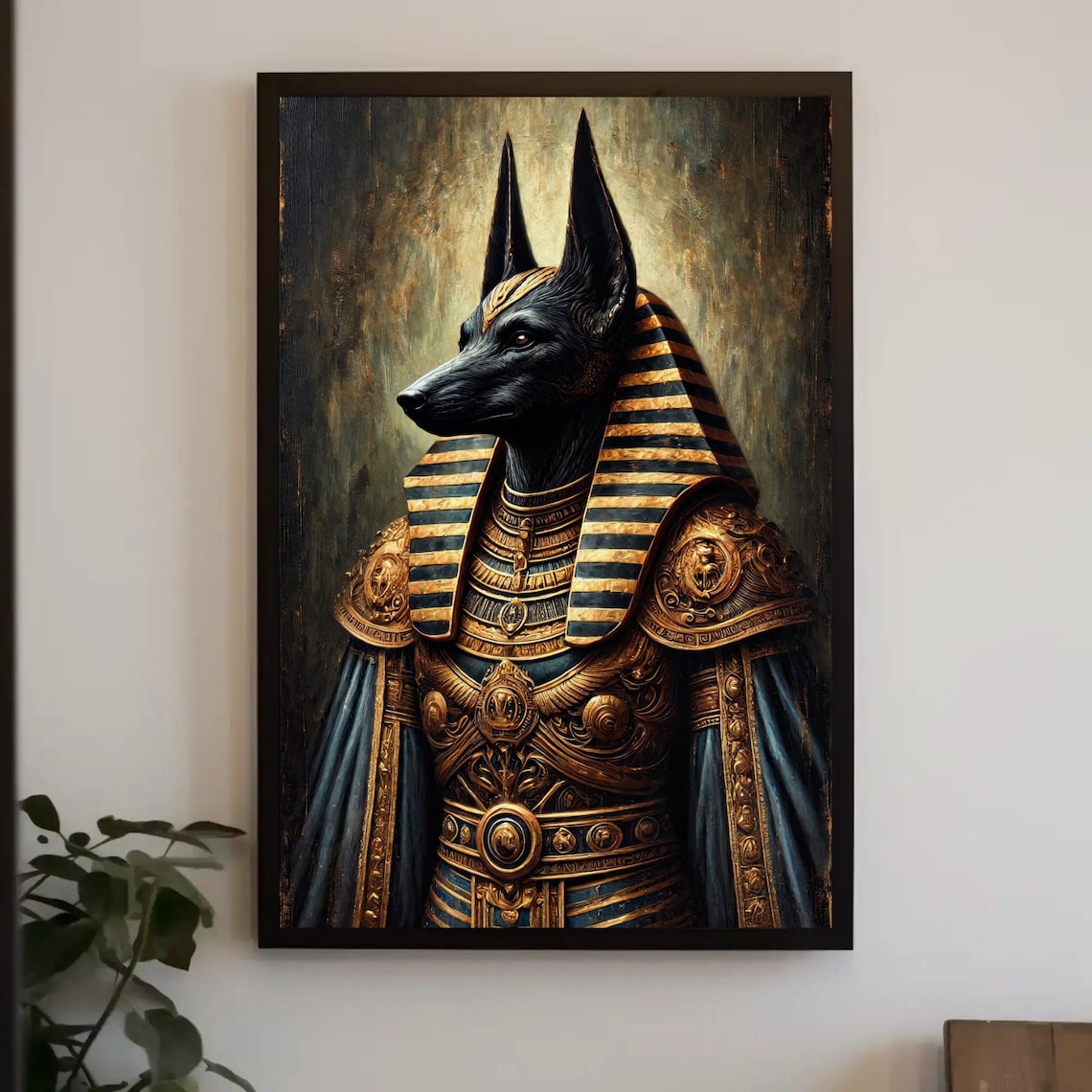 Gothic Anubis Art Print, Ancient Egyptian Myth