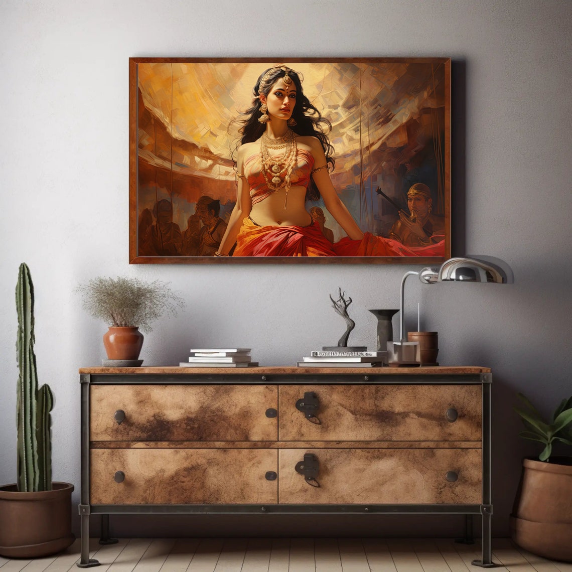 Indian Dancer Portrait Jewelry Traditional Dance Performance Poster - Image 3