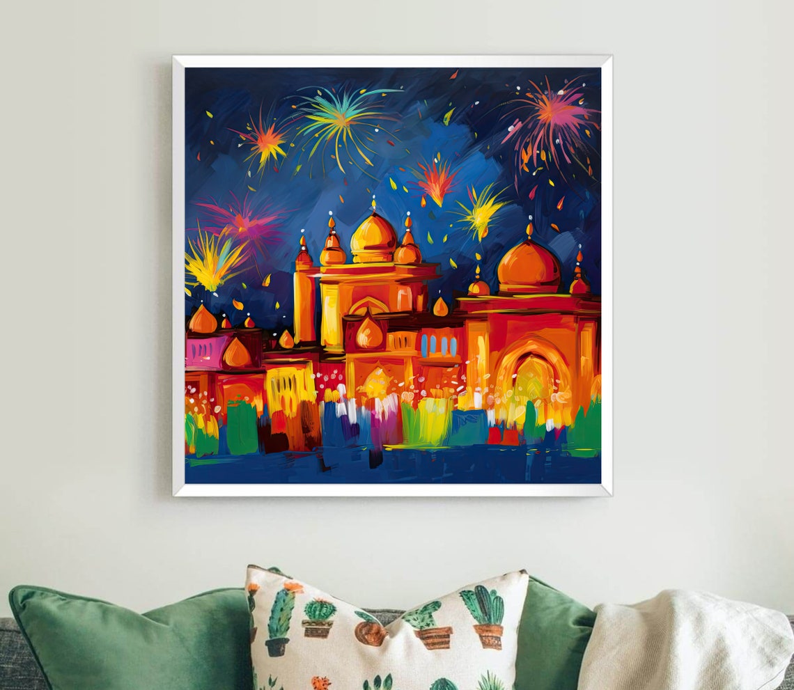 India Diwali Night Travel Poster - Image 5