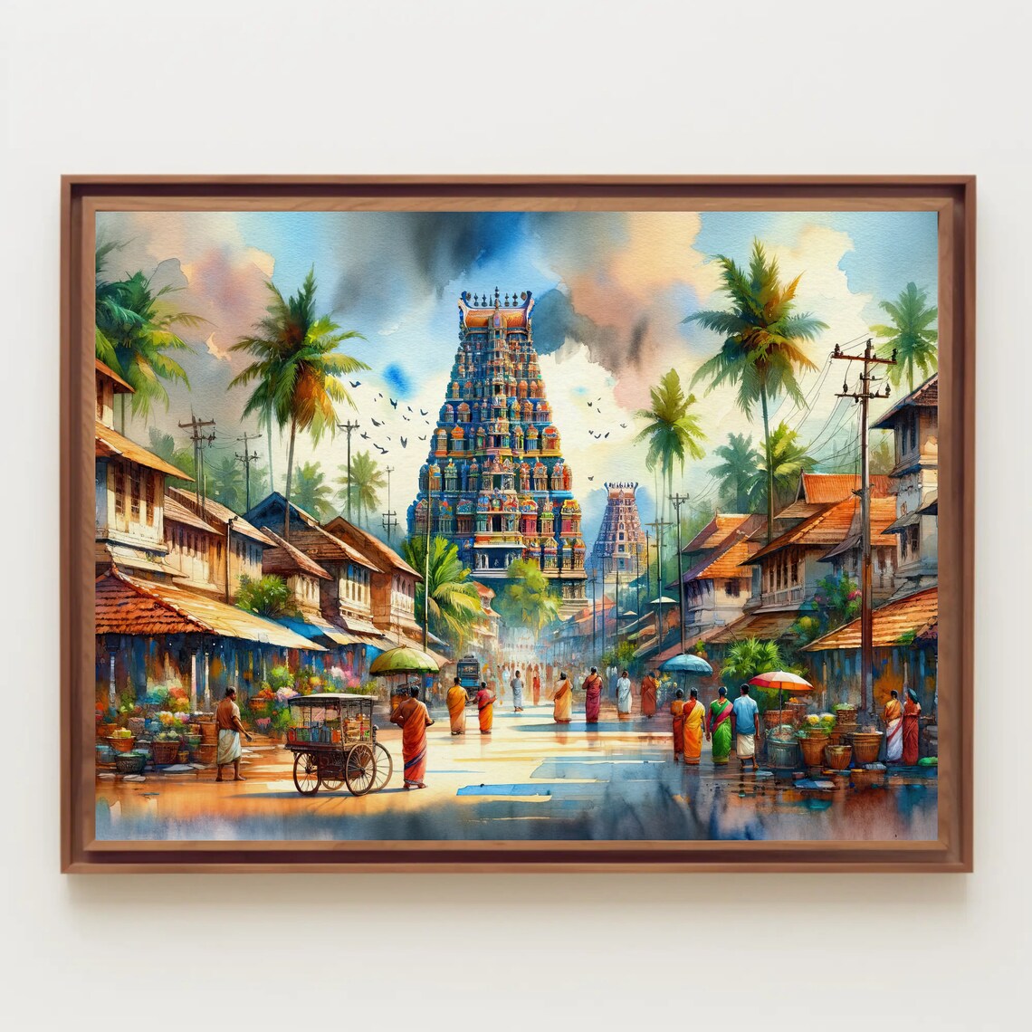 South India Landscape, Traditional Poster Print - Image 3