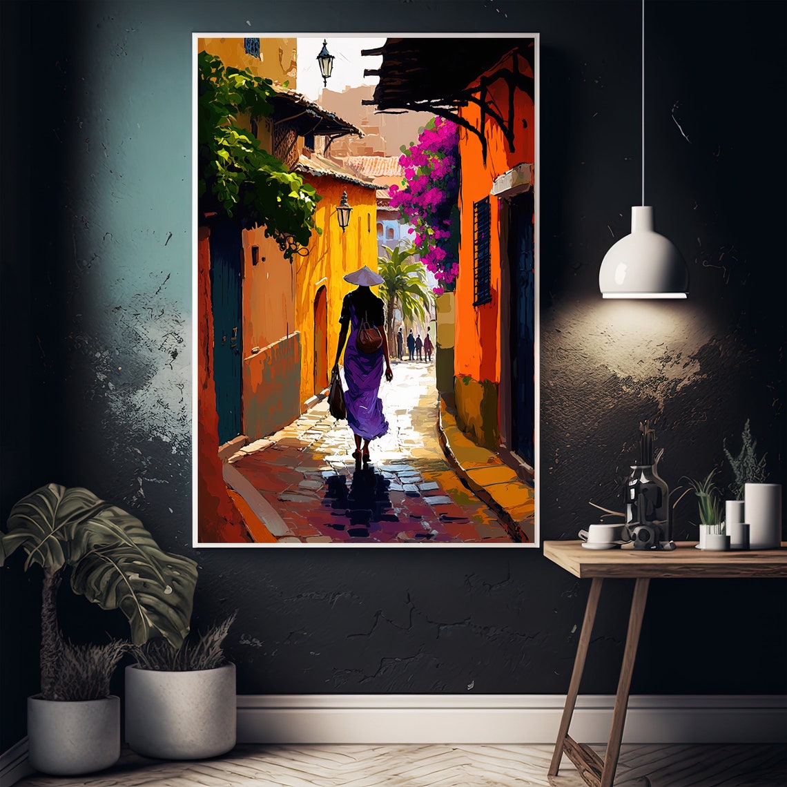 Colombian Art Colombia Print Cartagena Travel Print Caribbean Art Deco Poster Caribbean Travel Print Colombia Wall Decor - Image 4