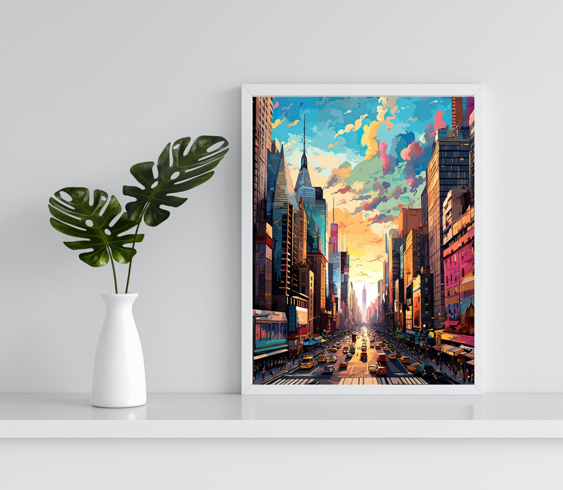 New York City Modern Art Print - Image 3
