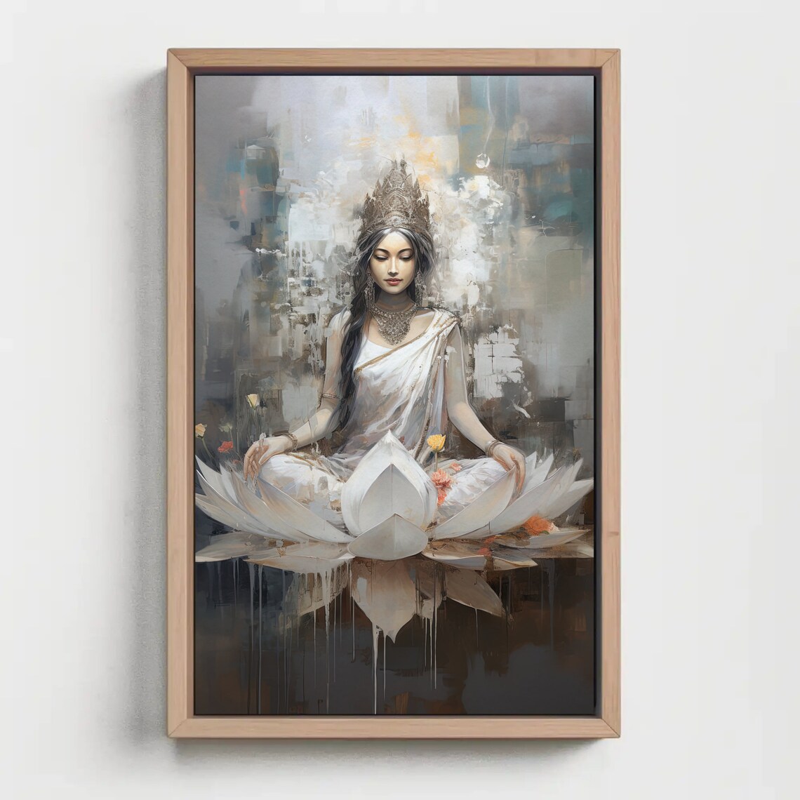 Goddess Lakshmi Abstract Poster Print, Hindu Art - Image 5