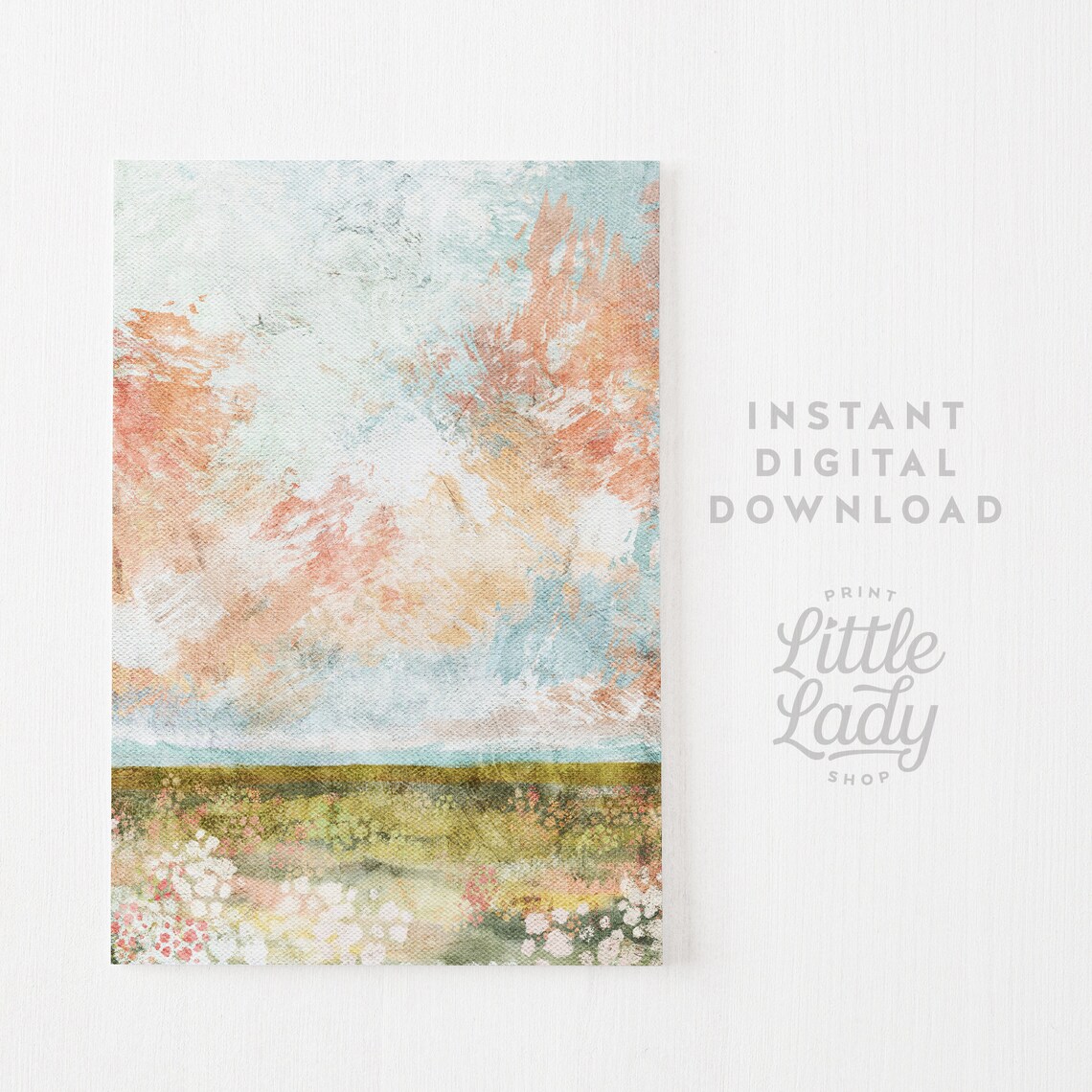 Spring Landscape Vintage Style Art Print - Image 4