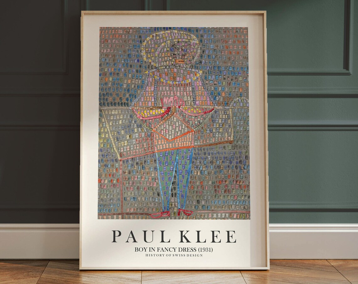 Paul Klee Boy in Fancy Dress 1931 Mosaic Art Exhibition Poster