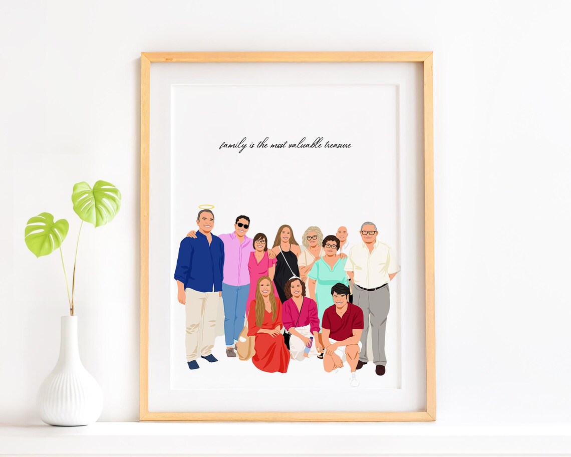 Personalized Memorial Portrait From Photo Art Print