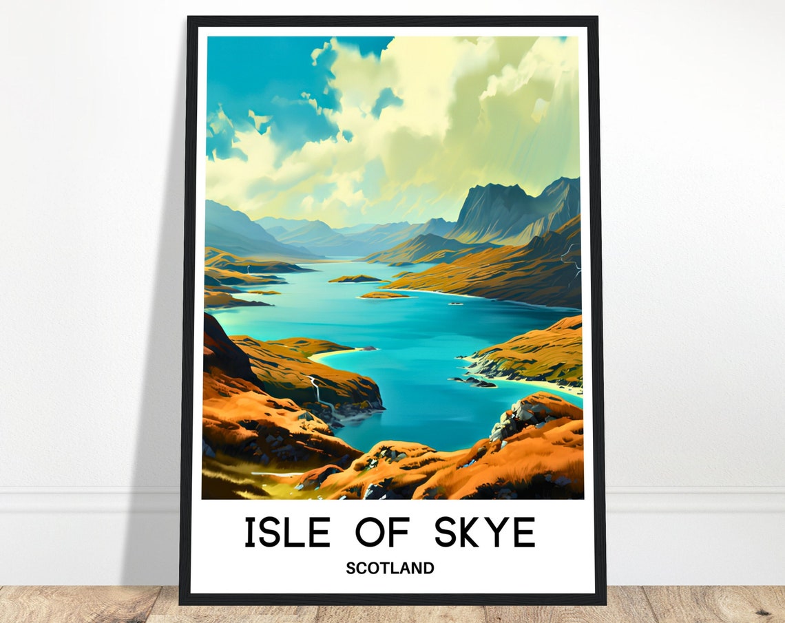 Isle Of Skye Travel Poster Isle Of Skye Travel Print Isle Of Skye Wall Art Isle Of Skye Travel Gift Isle Of Skye Art Print Scotland Poster